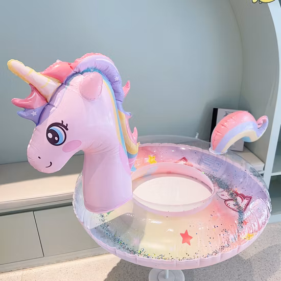 Niedliches Strandspielzeug für den Innen- und Außenbereich, aufblasbarer Lollipop-Schwimmring, Poolschwimmer