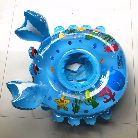 Schwimmring, niedlicher Cartoon-Krabben-Schwimmring für Kleinkinder, schwimmender aufblasbarer Sitz, Bl20881