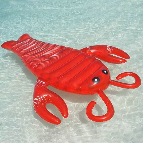 Aufblasbare Poolschwimmer, kreativer aufblasbarer Hummerformschwimmer, Wasserliege für Erwachsene Wyz20938
